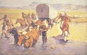 Frederick Remington The Emigrants oil painting